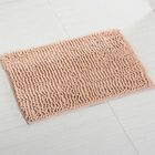 Soft Water Absorption Non Slip Chenille Bathroom Mat Fast Drying Washable