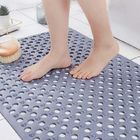 Silicone Drain Holes Square Tub Mats For Stand Up Showers
